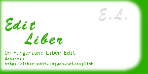 edit liber business card